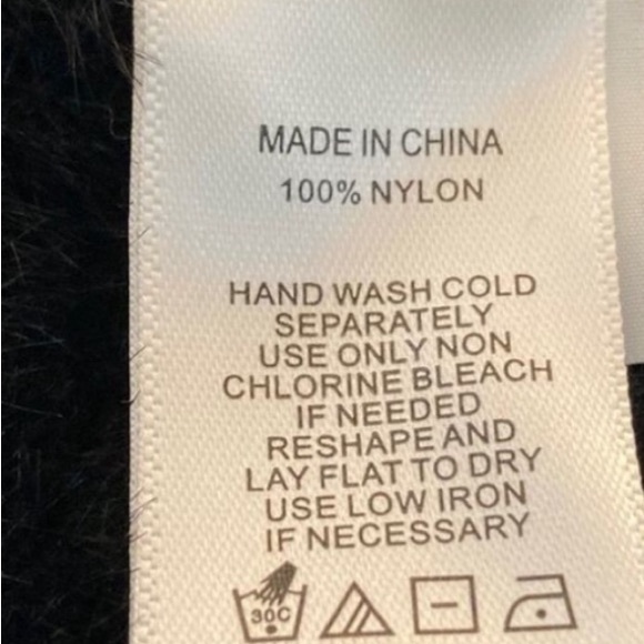 Cece Mock Neck Eyelash Short Sleeve Black Sweater Sz M Elevated Knit - Picture 6 of 6